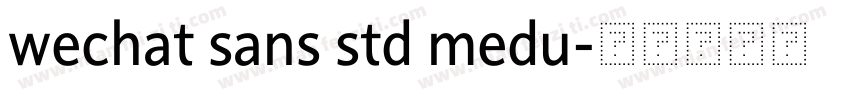 wechat sans std medu字体转换